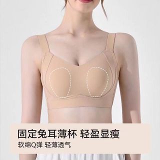怀梦时光DREAM TIME 束胸内衣大胸显小收副乳聚拢无痕上托无钢圈缩胸薄款文胸