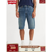 Levi's 李维斯 24春季男士牛仔短裤宽松直筒复古潮流时尚百搭 中蓝色 32 12