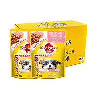 88VIP：Pedigree 宝路 幼犬妙鲜包85g*12牛肉味全价犬粮软包狗罐头零食湿粮