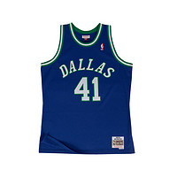 Mitchell&Ness Mitchellness MN诺维茨基98-99年独行侠SW复古球衣男宽松篮球服