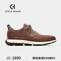 colehaan/歌涵 男鞋牛津鞋 24年春季布洛克雕花休闲皮鞋男C38898 深褐色-C38898 41.5