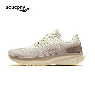 Saucony索康尼VESSEL跑鞋男女缓震回弹跑步鞋舒适慢跑运动鞋米咖啡41
