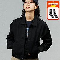 dickies24春夏 女式艾森豪威尔夹克工装灵感设计外套012998 沥青黑 S