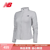 NEW BALANCE 运动外套女款24经典立领跑步拉链针织夹克 AHH WJ41466 XL