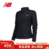 NEW BALANCE 运动外套女款24经典立领跑步拉链针织夹克 BKH WJ41466 L