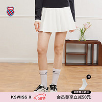 盖世威（K·SWISS）女半身裙24春季针织半身裙女百搭休闲时尚轻奢短裙199935 115芡实白 L