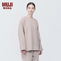 无印良品（MUJI）Labo男女通用不易沾水双层织长袖套头衫男式女式格雷系BF1B9A4S 灰色 M (170/88A)