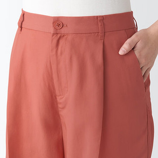 无印良品（MUJI）女式 莱赛尔纤维 短裤 裤子 休闲裤 夏天 BEC11C3S 橙色 S