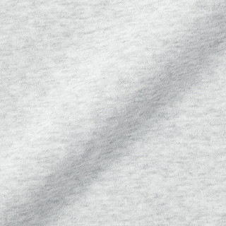 无印良品（MUJI）女式 紧密织 运动衫 女士女款  卫衣 圆领短款春季 浅灰色 XXL（ 170/96A）