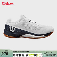 威尔胜（Wilson）24年网球鞋成人RUSH PRO 4.0稳定系列女款专业网球鞋 【海军蓝】WRS332610-女款 US 7.5