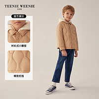 Teenie Weenie Kids小熊童装24早春男童宽松衬衫式夹克羽绒服 米色 160cm