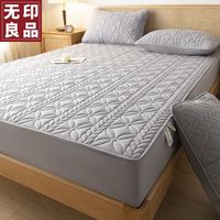 無印良品无印良品A类防水床罩隔尿可水洗床笠单件加厚床套床罩床垫保护罩180x200cm 叶语-星灰【A类防水款床笠】