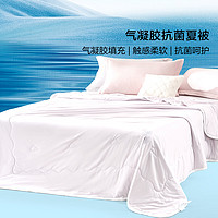 百丽丝 空调被子夏季夏凉被芯 可水洗太空被双人抗菌夏被薄被子 云端梦境【气凝胶填充/紫】 200cm×230cm