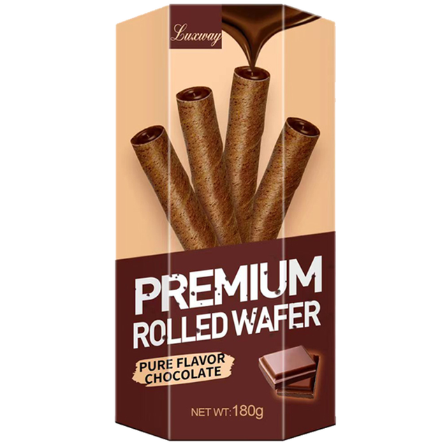 88VIP：Luxway 乐卡斯 印尼乐卡斯巧克力爆浆威化卷180g饼干曲奇蛋卷新老包装交替发货