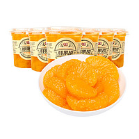 88VIP：fomdas 丰岛 鲜果捞黄桃橘子对开鲜水果塑杯罐头227g*6罐儿童休闲零食1箱