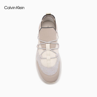 卡尔文·克莱恩 Calvin Klein Jeans24春夏男士舒适拼接简约休闲登山运动老爹鞋YM00962 0GD-牛乳白 43