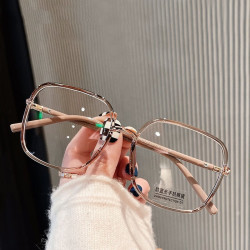 erilles161非球面镜片tr90圆形眼镜框浅茶色