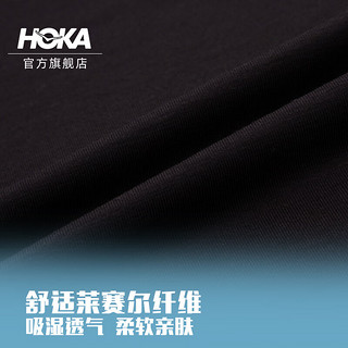 HOKA ONE ONE男款春夏HOKA必备短袖T恤 HOKA ESSENTIAL TEE 日常 黑色 S