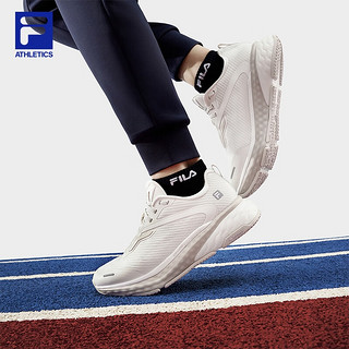 斐乐（FILA）女鞋FILA SPD CHEETAH路跑鞋2024春猎豹跑步鞋 初雪白-PR 37.5