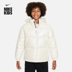 【省30元】耐克童装_nike 耐克 女童大童羽绒服夹克冬季保暖外套防