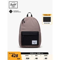 Herschel赫行 【New Classics】Classic双肩包大容量拉链书包 灰褐棕/经典黑色 26L