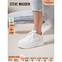 史蒂夫·马登 STEVE MADDEN /思美登增高厚底休闲小白鞋女 ELIANE 白色 36