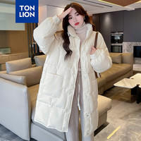 唐狮 TONLION女立领长款羽绒服WP 奶白 L