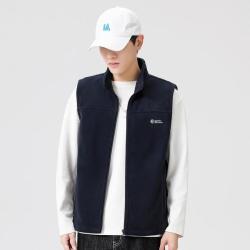 时尚男士马甲加绒保暖运动马甲男春秋男式休闲马夹男拉链开衫上衣