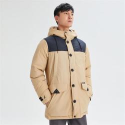 nautica诺帝卡男装防轻泼水连帽白鸭绒保暖羽绒服jo0406