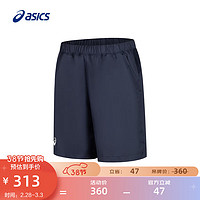 亚瑟士ASICS运动短裤男子9英寸网球短裤舒适透气运动裤 2041A261-400 深蓝色 M