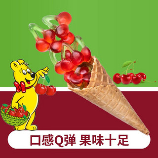 HARIBO   哈瑞宝橡皮糖 qq糖果混合水果软糖儿童零食 开心樱桃175g