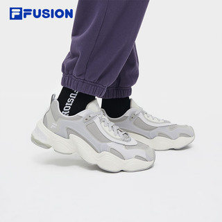 FILA FUSION斐乐潮牌男鞋TENACITY复古潮鞋2024春款休闲鞋老爹鞋 鸽子灰/雨雾灰-TG 43