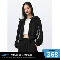 太平鸟连帽防晒服短款夹克外套女2024春装新款时尚宽松防晒衣女