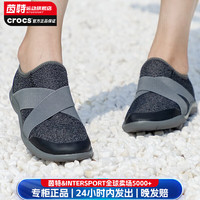 卡骆驰(crocs)女鞋 夏季运动鞋户外出行激浪绑带网面透气低 204887-0DA W8/250mm/38-39码