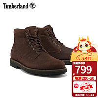 Timberland添柏岚男鞋休闲鞋秋冬户外徒步登山鞋防水皮革工装靴A27YM A27YMV13/深棕色-侧边拉链 41