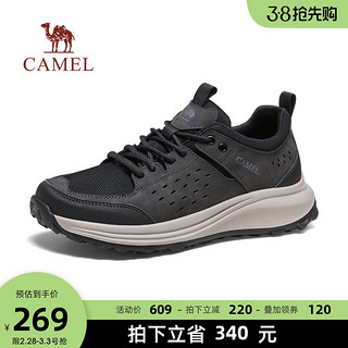 CAMEL 骆驼 男鞋2024春季厚底城市户外鞋男透气休闲鞋低帮工装鞋男