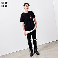 STAYREAL 阿信同款STAYREAL好久不见上海限定T恤无性别短袖男女纯棉情侣