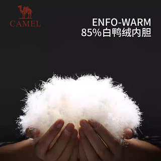 CAMEL 骆驼 户外冲锋衣男女三合一可拆卸羽绒服外套登山服 AD12263514A 深蓝男