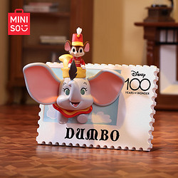 MINISO 名创优品 迪士尼周年复古邮票盲盒潮玩摆件生日纪念礼物周边 单盒（随机不指定）