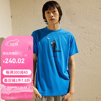 mont·bell 春夏户外男女通用短袖速干T恤时尚潮流休闲半袖 1114565 SPBL光谱蓝 M