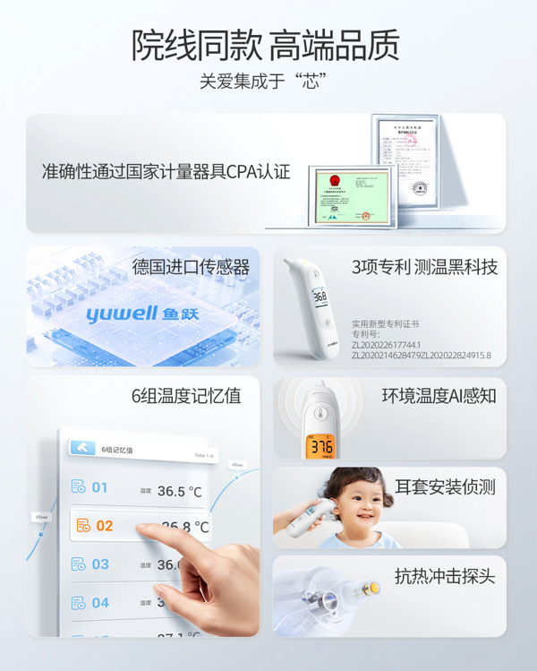 yuwell 鱼跃 YHT103 耳温枪