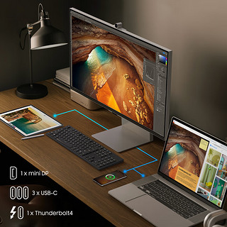 SAMSUNG 三星 27英寸 S90PC 5K分辨率专业绘图设计平面多功能显示器S27C902PAC