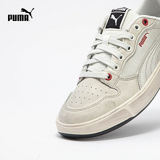 PUMA 彪马 男女同款复古休闲板鞋脏脏鞋 LX COURT LOW 399254 白色-白色-红色-01 35.5