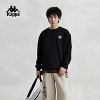 Kappa 卡帕 针织套头衫2024新款春男女运动简约休闲圆领长袖卫衣