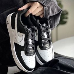 nike耐克airforce1low休闲低帮板鞋男女同款白黑dv0788001