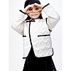 Little MO&CO. little moco童装24春装女童国风盘扣棉服外套开衫KBD1QJK002 米杏色  130/64