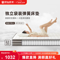 原始原素弹簧床垫北欧简约环保椰棕卧室双人床垫20cm床垫1.8*2.0