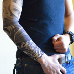 spiden 八爪蜘蛛 纹身袖套女防晒潮男士花臂刺青冰袖开车骑行护臂夏季