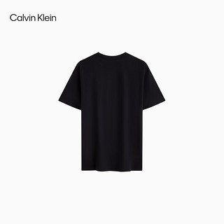 Calvin Klein Jeans24春夏男士休闲通勤经典字母印花纯棉短袖T恤40BC839 Y8X-太空黑 L