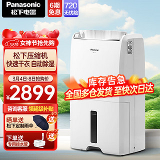 Panasonic 松下 F-40C0YC 除湿机 20L/D 白色